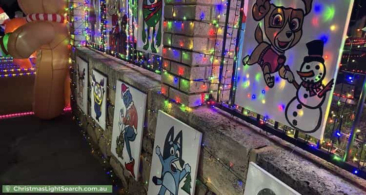 Christmas Light display at 21 Ocean Shores Edge, Connolly