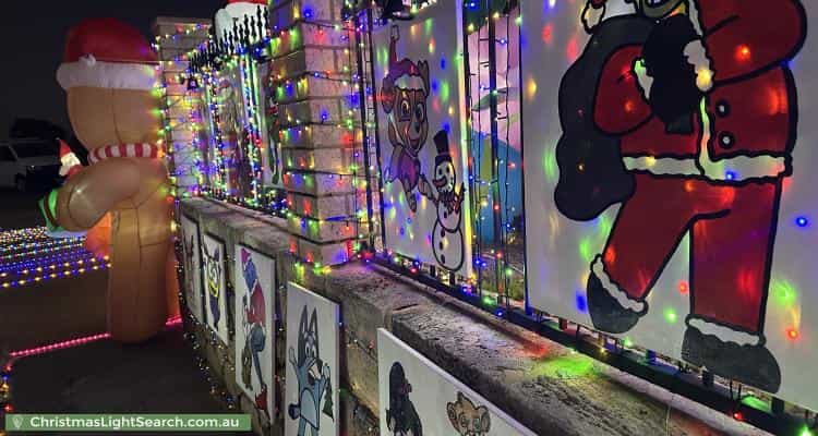 Christmas Light display at 21 Ocean Shores Edge, Connolly