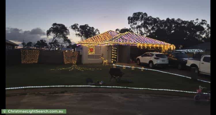 Christmas Light display at 4 Ludlow Court, Mount Low
