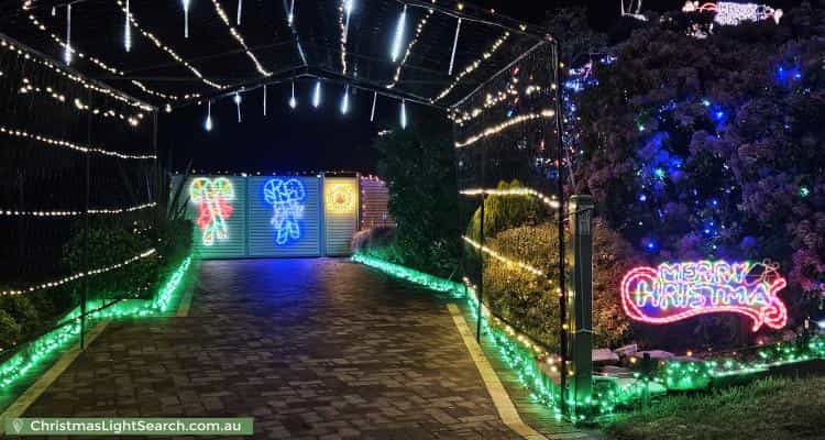 Christmas Light display at  Wembley Avenue, Bridgewater