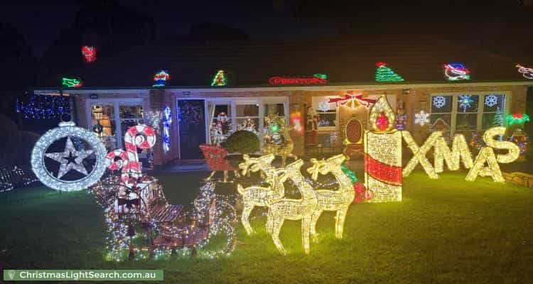 Christmas Light display at 5 Rosedale Avenue, Wattle Park