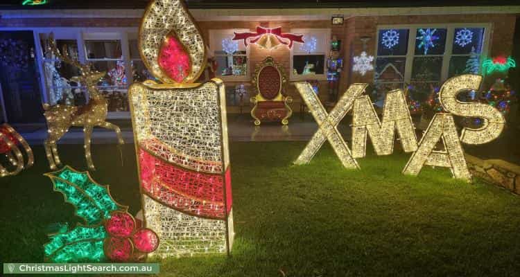 Christmas Light display at 5 Rosedale Avenue, Wattle Park