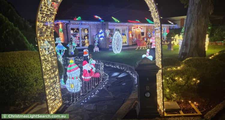 Christmas Light display at 5 Rosedale Avenue, Wattle Park