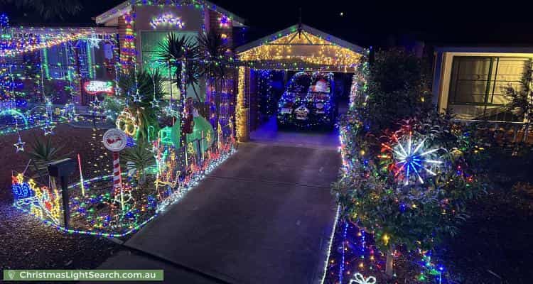 Christmas Light display at 6 Beela Place, Ngunnawal