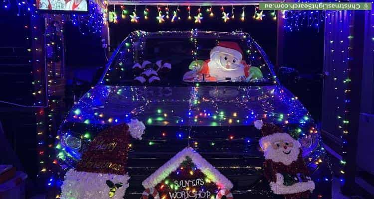 Christmas Light display at 6 Beela Place, Ngunnawal