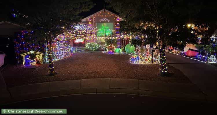 Christmas Light display at 6 Beela Place, Ngunnawal