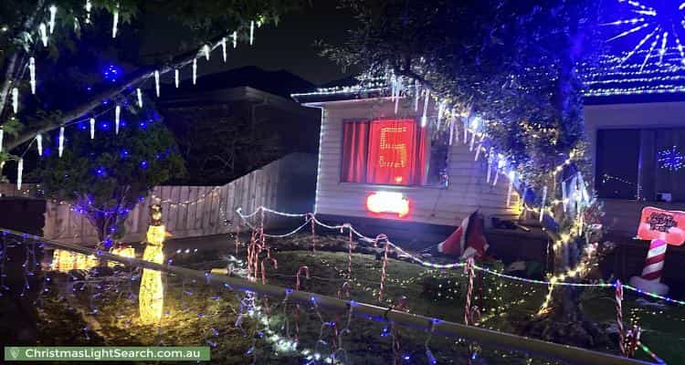 Christmas Light display at 17 Thyra Street, Sunshine