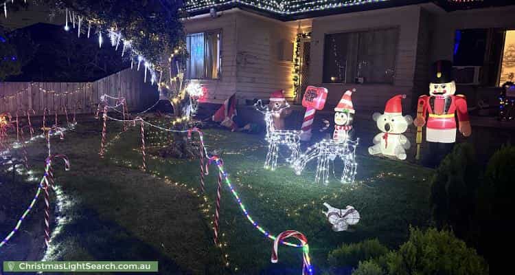 Christmas Light display at 17 Thyra Street, Sunshine
