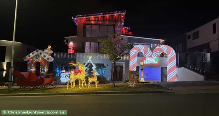 Christmas Light display at 70 Thwaites Crescent, Wright