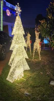 Christmas Light display at 11 Woodhouse Road, Doncaster East