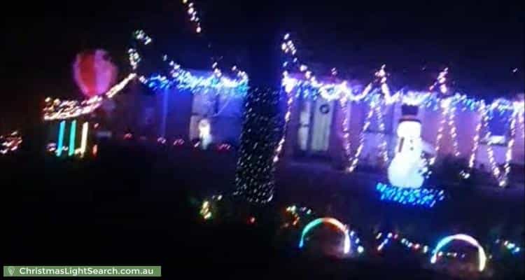Christmas Light display at 46 Chauncy Crescent, Richardson