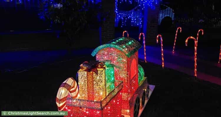 Christmas Light display at 11 Woodhouse Road, Doncaster East