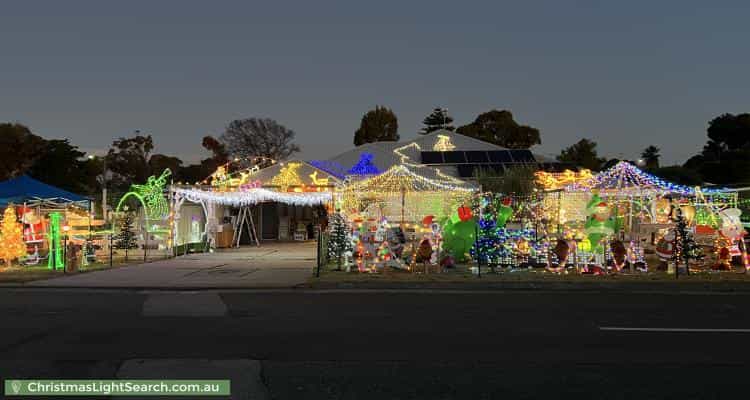 Christmas Light display at 12 France Street, Mandurah
