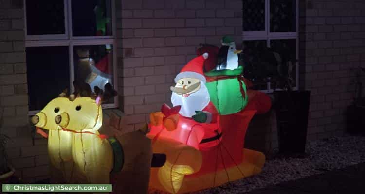 Christmas Light display at 5 Longcove Place, Parkwood