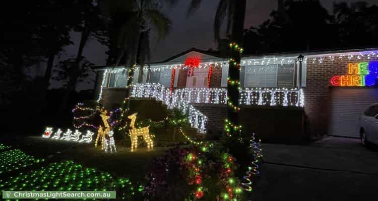 Christmas Light display at 62 Muru Avenue, Winmalee