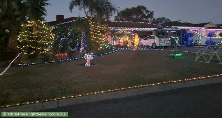 Christmas Light display at 15 Edmonton Place, Kingsley