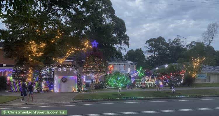 Christmas Light display at 149 Baulkham Hills Road, Baulkham Hills