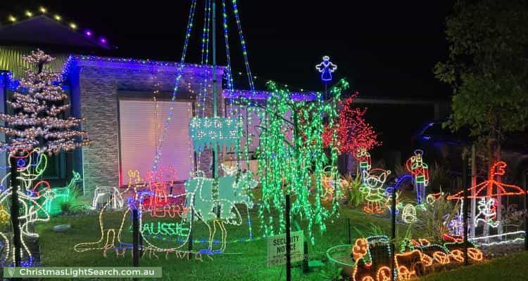 Christmas Light display at 19 Danehill Vista, The Vines