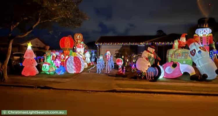 Christmas Light display at 167 Kluver Street, Bald Hills