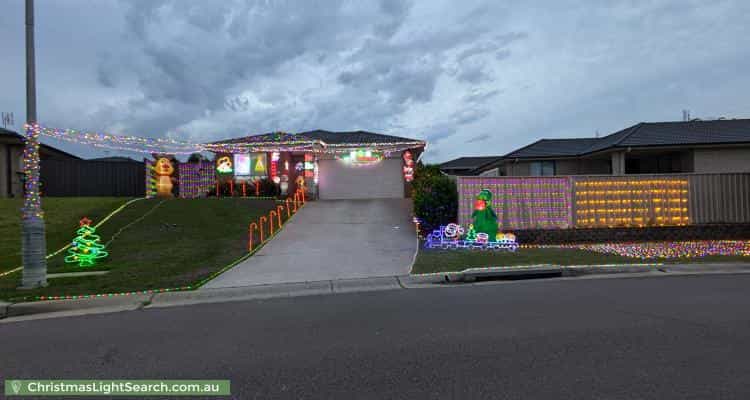 Christmas Light display at 54 Belyando Crescent, Blue Haven