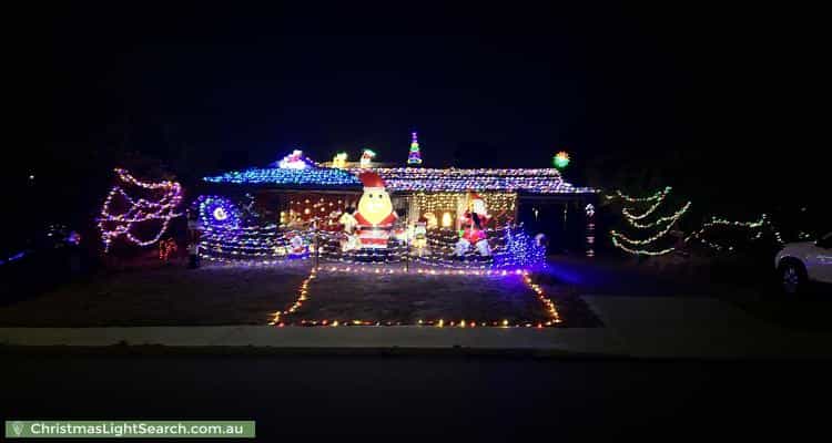 Christmas Light display at 71 Sandpiper Loop, Yangebup