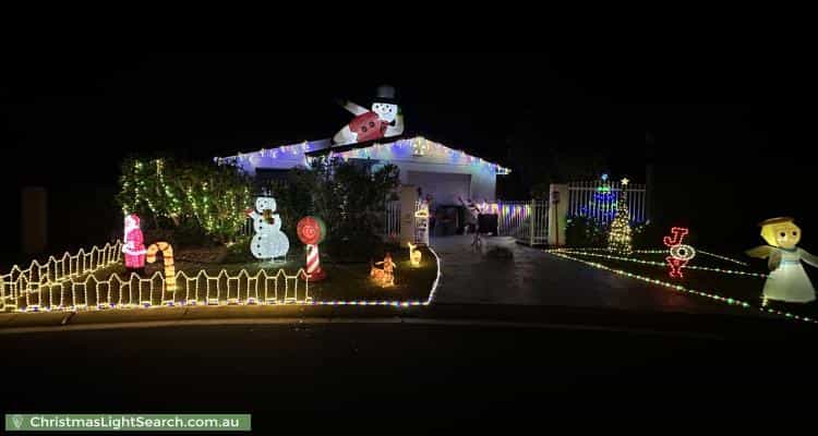 Christmas Light display at 27 Speculation Street, Smithfield
