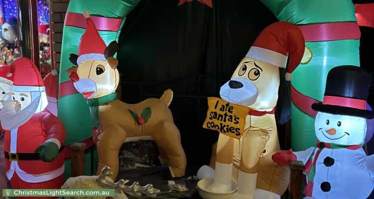 Christmas Light display at 3 Tucker Street, Breakwater