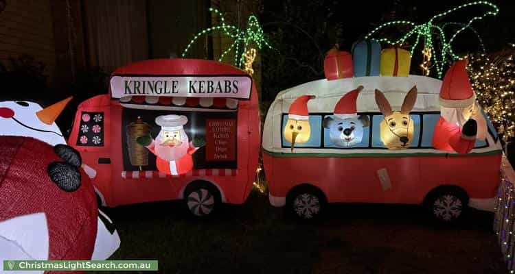 Christmas Light display at 3 Tucker Street, Breakwater