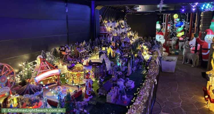 Christmas Light display at 3 Tucker Street, Breakwater