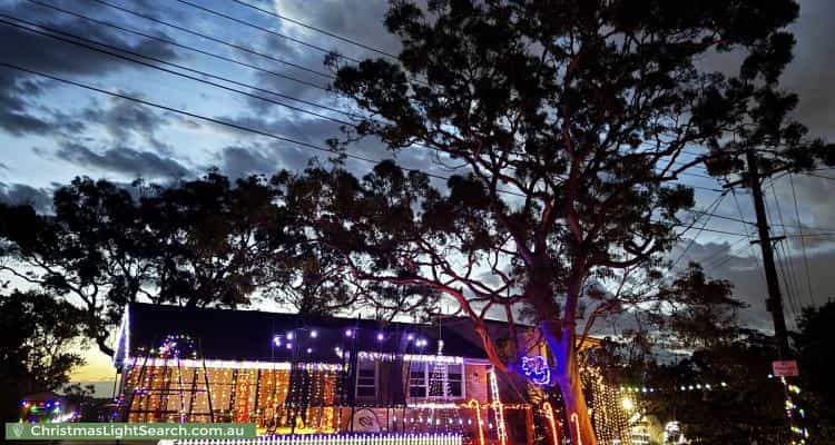 Christmas Light display at 18 Bunbury Avenue, Sutherland