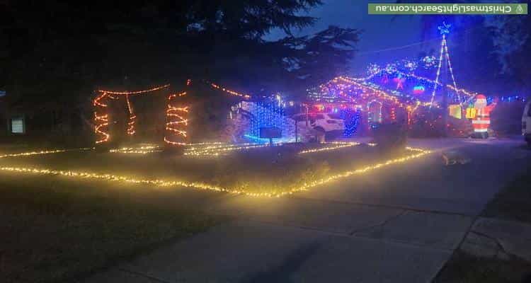 Christmas Light display at 461 Lake Albert Road, Lake Albert