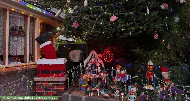 Christmas Light display at 52 Cappella Court, Glen Waverley