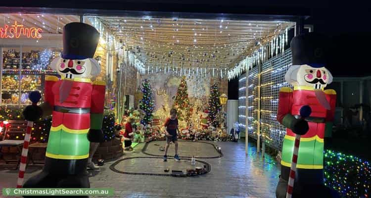 Christmas Light display at 14 Hughes Avenue, Hobartville