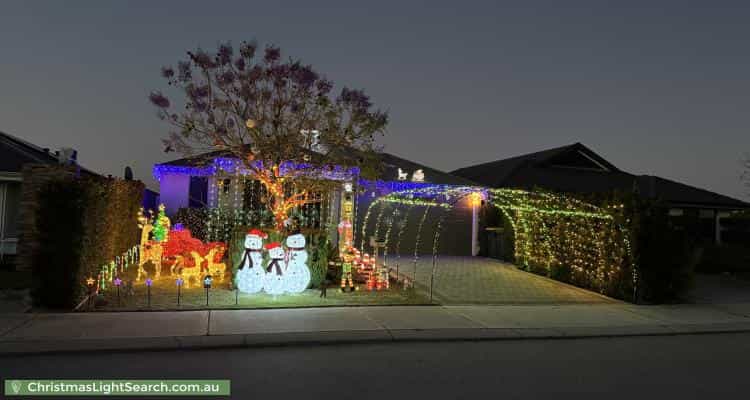 Christmas Light display at 57 Ambersun Avenue, Brabham