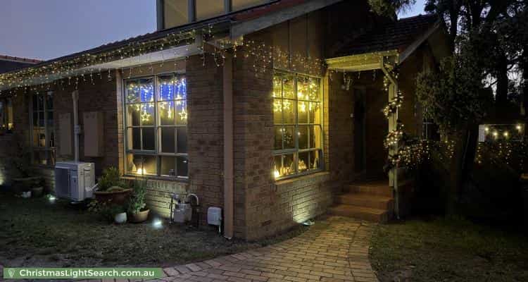 Christmas Light display at 129 Wungan Street, Macleod