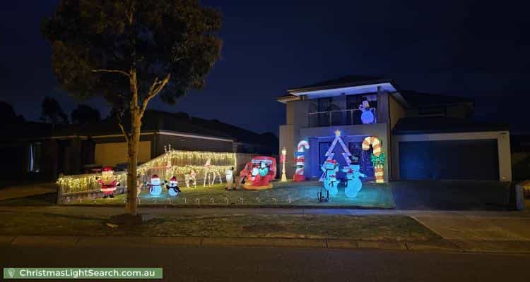 Christmas Light display at 57 Frankland Street, Clyde North