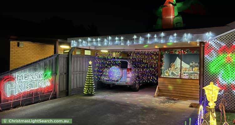 Christmas Light display at 57 Solar Drive, Whittington