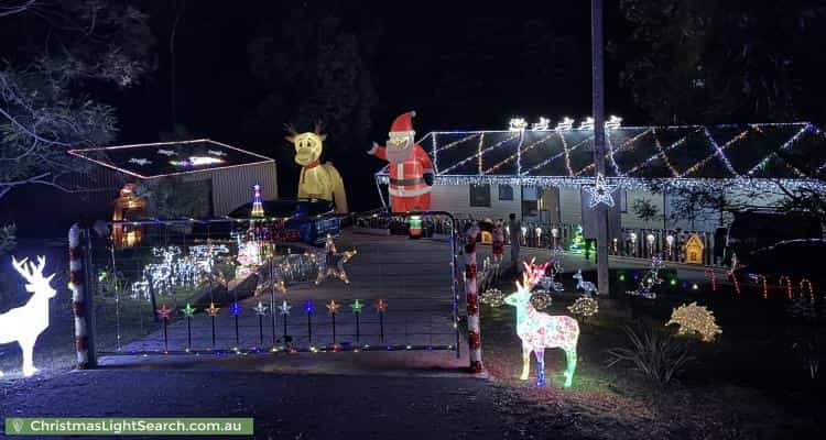 Christmas Light display at 120 Snug Tiers Road, Snug