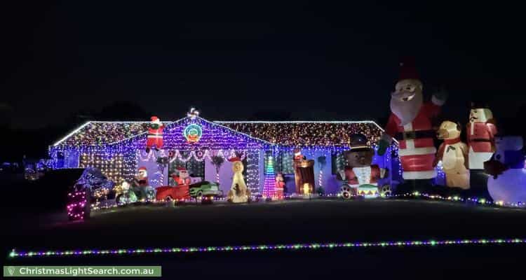 Christmas Light display at 32 Cordia Street, Algester