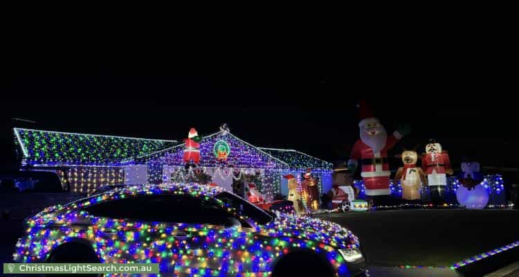 Christmas Light display at 32 Cordia Street, Algester