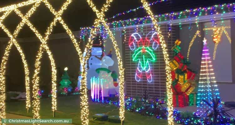 Christmas Light display at 19 Aspire Avenue, Clyde North