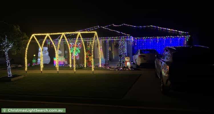Christmas Light display at 19 Aspire Avenue, Clyde North