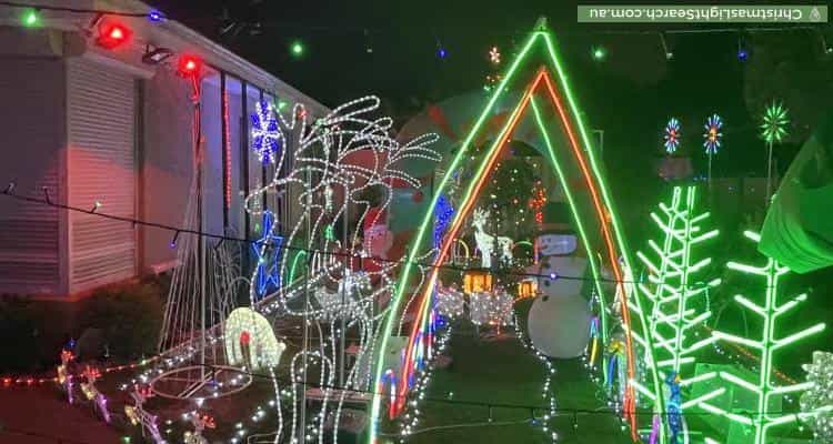 Christmas Light display at 1 Norman Avenue, Chelsea Heights