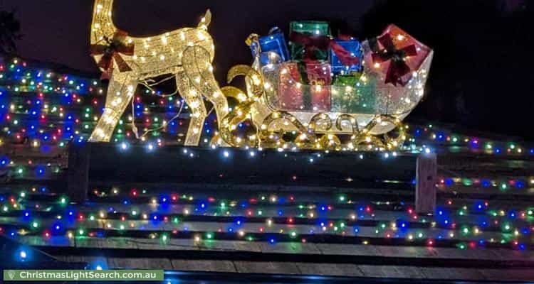 Christmas Light display at 12A Karu Crescent, Mitchell Park