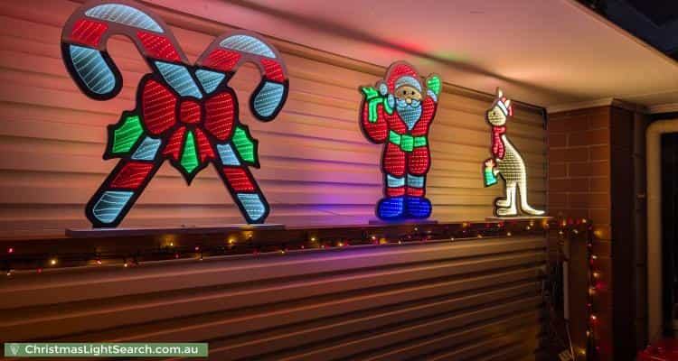 Christmas Light display at 12A Karu Crescent, Mitchell Park