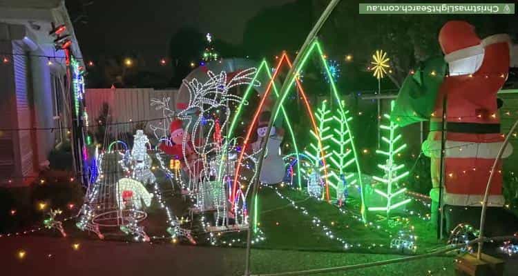 Christmas Light display at 1 Norman Avenue, Chelsea Heights
