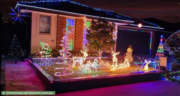Christmas Light display at  Alcove way, Beveridge