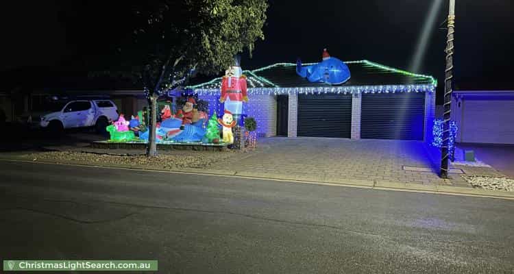 Christmas Light display at 35 Waterside Drive, Burton