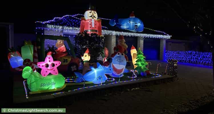Christmas Light display at 35 Waterside Drive, Burton