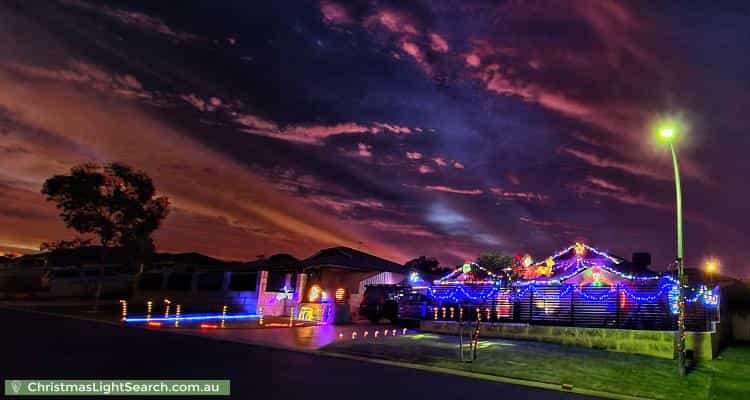 Christmas Light display at 174 Kinross Drive, Kinross